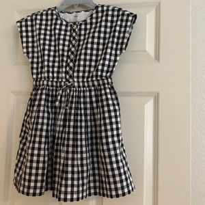 Girls black gingham dress